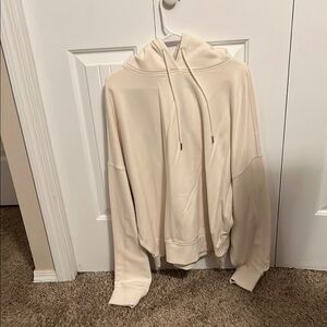 NWT Fleece Cream Hoodie